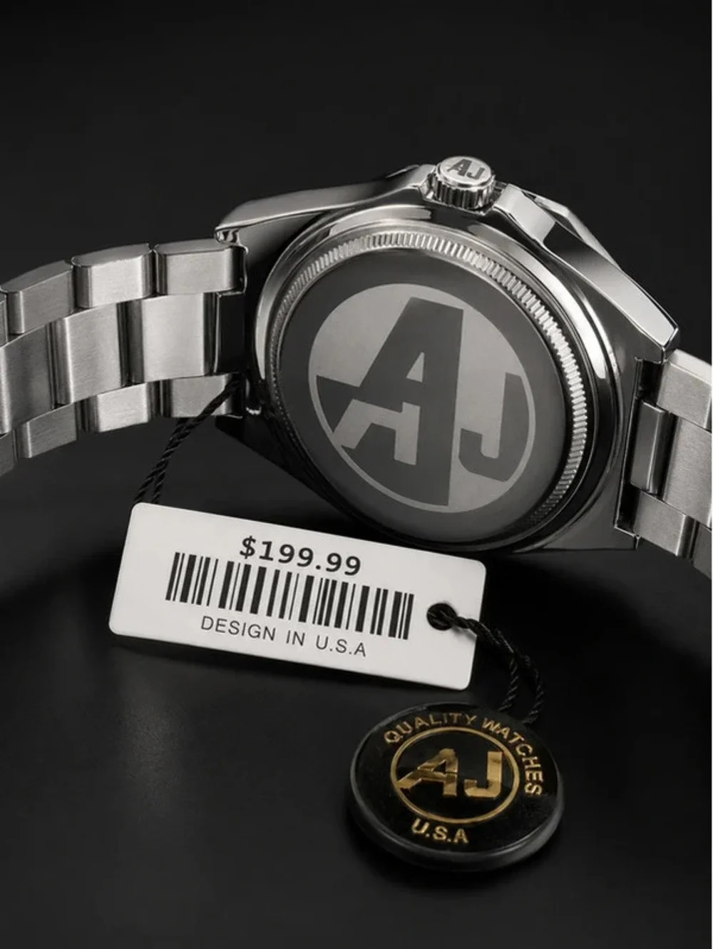 #542 AJ VIP 42mm Rainbow Crystal Watch + Free Size 12 Ring